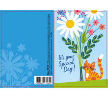 Felicitare cu plic, 70x100 mm, ЛВ 25-110 (10)