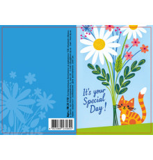 Felicitare cu plic, 70x100 mm, ЛВ 25-110 (10)