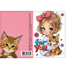 Felicitare cu plic, 70x100 mm, ЛВ 25-90 (10)