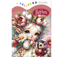 Раскраска A5, 8 л, с наклейками "Cute fairies" 24269 (20)