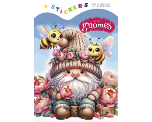 Раскраска A5, 8 л, с наклейками "Cute gnomes" 24270 (20)