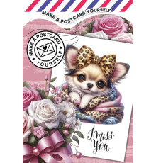 Carte de colorat A5, 8 foi, cu stickere "I miss you" 24273 (20)