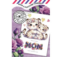 Раскраска A5, 8 л, с наклейками "MOM" 24274 (20)