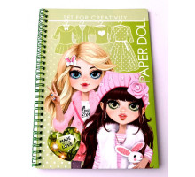 Раскраска B5, 16 л., спираль "Кукла с одеждой" 23188 (20)