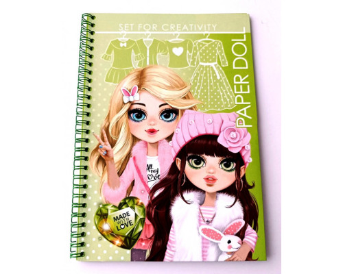 Раскраска B5, 16 л., спираль "Кукла с одеждой" 23188 (20)