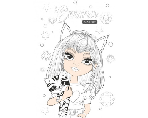 Раскраска B5, 16 л., спираль "Кукла с одеждой" 23189 (20)