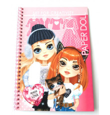 Раскраска B5, 16 л., спираль "Кукла с одеждой" 23189 (20)