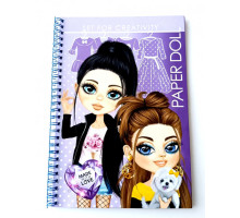 Раскраска B5, 16 л., спираль "Кукла с одеждой" 23190 (20)