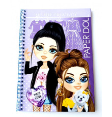 Раскраска B5, 16 л., спираль "Кукла с одеждой" 23190 (20)