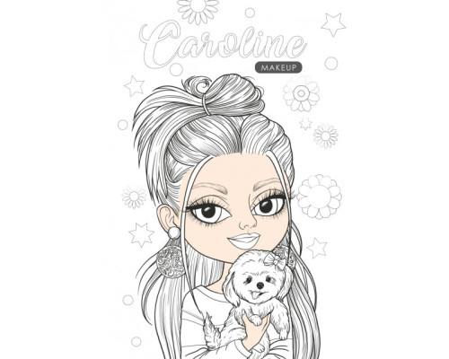 Раскраска B5, 16 л., спираль "Кукла с одеждой" 23191 (20)