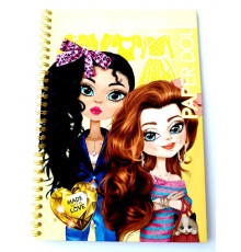 Carte de colorat B5, 16 foi, cu spira "Papusa cu haine" 23191 (20)