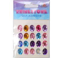 Set de strasuri autoadezive, ovale 1,4*1,0 cm 20 buc 213835