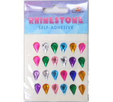 Set de strasuri autoadezive, picături 1,8*1,3 cm 24 buc 213834