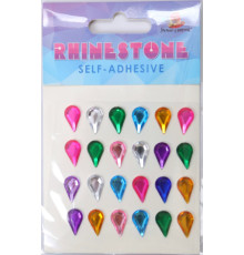 Set de strasuri autoadezive, picături 1,8*1,3 cm 24 buc 213834