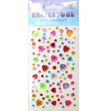 Set de strasuri autoadezive, inimi 13*7.5см-213814