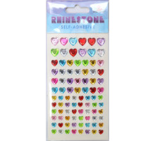 Set de strasuri autoadezive, inimi 13*7.5см-213828