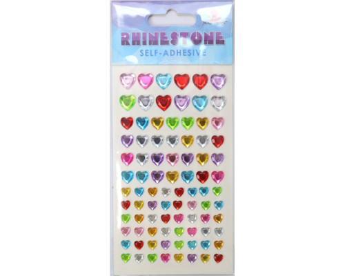 Set de strasuri autoadezive, inimi 13*7.5см-213828