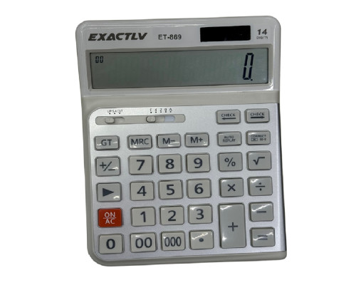 Калькулятор 14 Digit EXACTLV ET-869 19,5*14,5*3,5 cm (60)