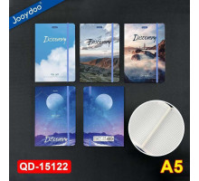 Carnet А5 96 foi, matem., coperta tare cu elastic, QD-15122 (48/96)