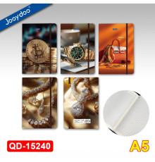 Carnet А5 96 foi, matem., coperta tare cu elastic, QD-15240 (48/96)