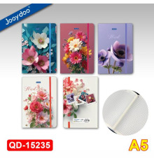 Carnet А5 96 foi, matem., coperta tare cu elastic, QD-15235 (48/96)