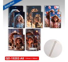 Carnet А6 60 foi, matematică, cu spirala QD-15202-A6 (384)