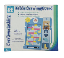 Tablă pentru copii, din lemn „Tetris” +marker 380618 (36)
