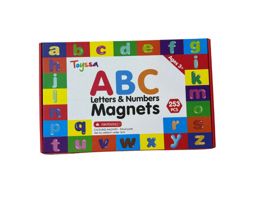 Set litere si cifre magnetice ABC si 123, 253 piese, 3 ani+ AW-888 S47-10