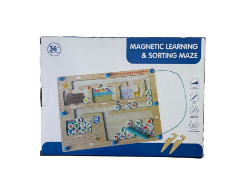 Joc educativ Labirint-sorter Magnetic din Lemn TTM-203 S47-13 (30)