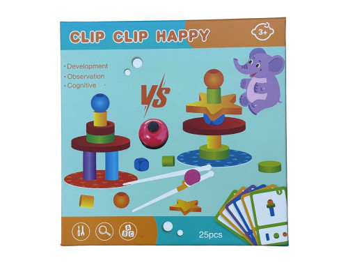 Развивающая игра „Clip Clip Happy”, 25 деталей MC-234 S47-2 (40)