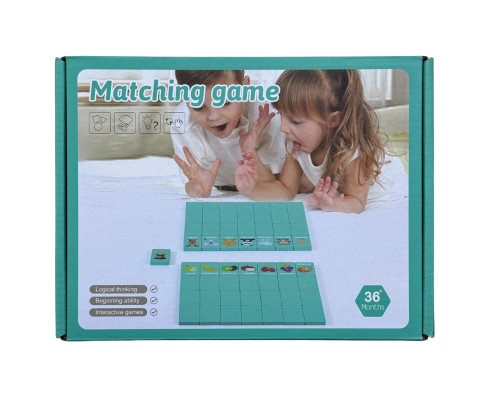 Развивающая игра „Matching Game”, деревo, 3+ TTM-208 S47-4 (36)