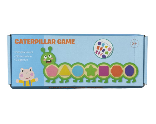 Развивающая игра «Гусеница» Сортировка фигур и цветов 3+ S47-24 (100)