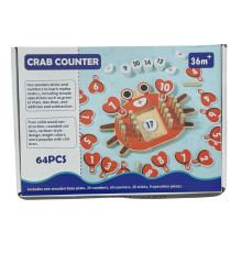 Joc educativ din lemn„Crabul Matematic” 3+ S47-25 (40)