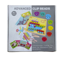 Развивающая игра из дерева «Мозаика с шариками» S63-6 (24)