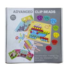 Развивающая игра из дерева «Мозаика с шариками» S63-6 (24)