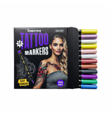 Set Markere pentru Tatuaje Temporare 12 Culori AW.1904 (18/108)