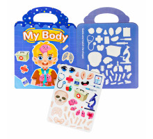 Joc Educativ cu stikere din silicon, reutilizabile «My Body» (10)