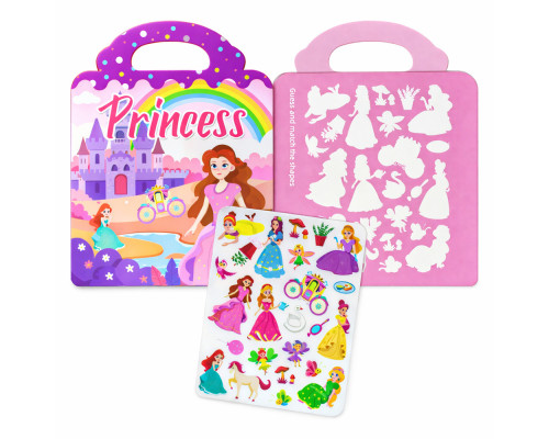 Развивающая игра c многоразовыми силиконовыми стикерами «Princess» (10)