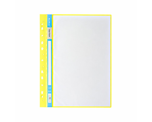 Mapa plastic cu perforare A4, cu 40 folii, galben AB-L40 (10/280)