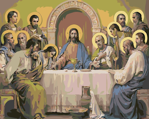 Set pictură pe numere 60*80 "Cina cea de Taină" 4162