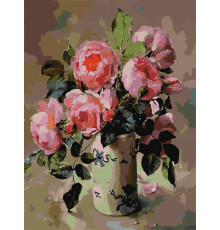 Set pictură pe numere 60*80 "Buchet roz" 4391