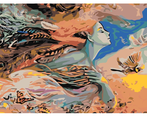 Набор для рисования по номерам 60*80 "Полет мечты" 4400