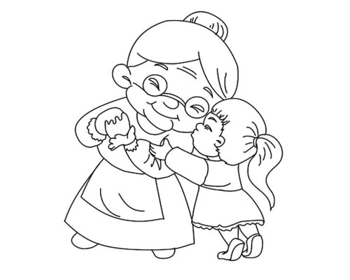 Набор детский для рисования на холсте 20*25 "Любимая бабушка" +6красок +кисточка 7053