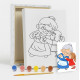 Set de pictat pe pânză pentru copii 20x25 "Bunica iubită" +6vopsee +pensula 7053