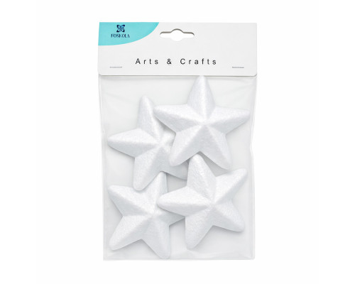 Набор пенопластовых фигурок "Звезда" 75 мм, 4 шт. S18A-20 (12/120)