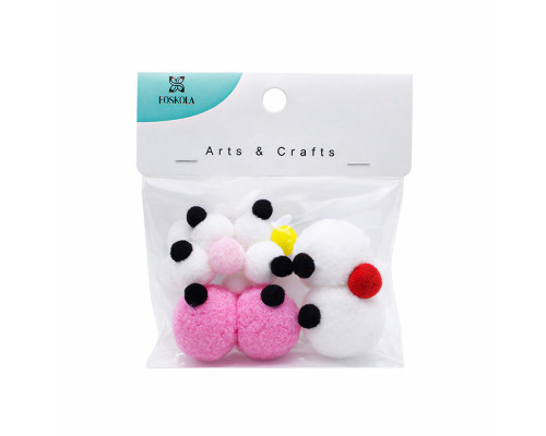 Набор "Глазки с носом», фетр, 3-5 см, 4шт, ассорти S18-1 (12/600)