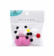 Set "Ochisori cu nas" fetru, 3-5 cm, 4 buc, asorti S18-1 (12/600)