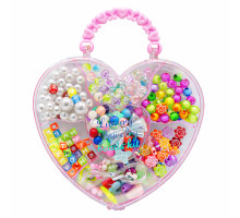 Набор бусин для творчества детский "Сердце" S18-11 (12/360)