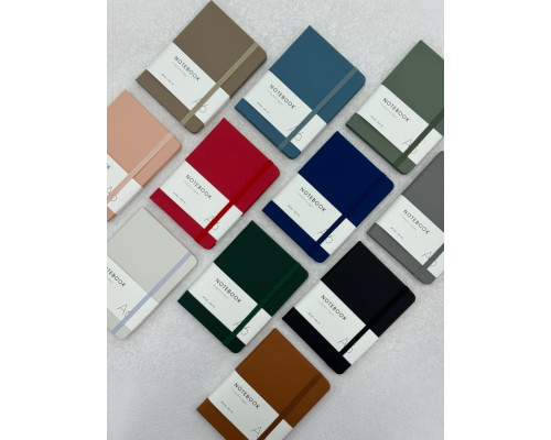 Carnet A6 80 foi, matem., coperta tare cu elastic, 12culori (200)