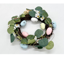 Пасхальный венок из веточек и цветных яиц (мал.) ML1-113